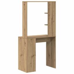 Berkfield Home Artisan Oak Writing Desk Artisan Oak Engineered Wood Standard in Brown - thumbnail 7