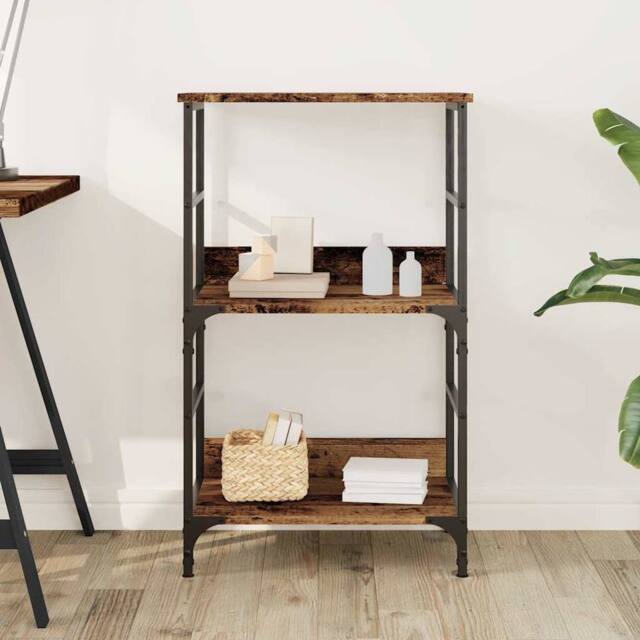 Berkfield Home Classic Book Cabinet Old Wood 50x33x82 cm Engineered Wood in Brown - Size: 50 x 33 x 82 cm - image 1