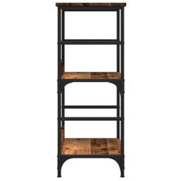 Berkfield Home Classic Book Cabinet Old Wood 50x33x82 cm Engineered Wood in Brown - Size: 50 x 33 x 82 cm - thumbnail 5