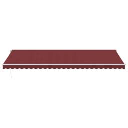 Berkfield Home Manual Retractable Awning Burgundy 600x300 cm in Black - thumbnail 3