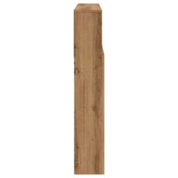 Berkfield Home Headboard Cabinet Artisian Oak 120x19x103.5 cm Engineered Wood in Brown - thumbnail 5