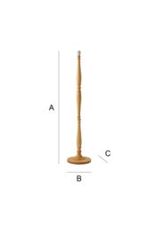 ValueLights Victoria Traditional Wooden Stem Floor Lamp Base in Natural - thumbnail 9