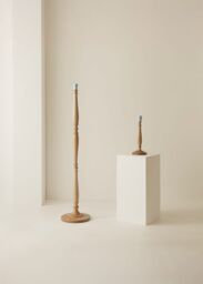 ValueLights Victoria Traditional Wooden Stem Floor Lamp Base in Natural - thumbnail 6