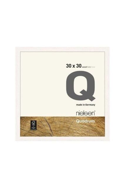 nielsen Quadrum 30 x 30cm Wooden Picture Frame With Protective Glass Front in White - Size: 30 x 30 cm - image 1