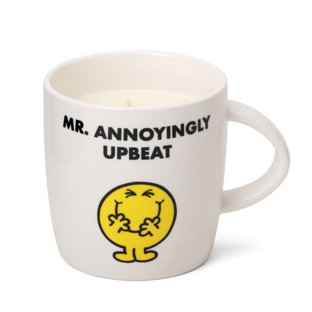 Mr. Men And Little Miss Mr Happy Sherbet Lemon Mug Scented Mug Candle in Yellow - Size: Medium - image 1