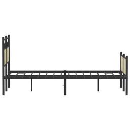 Berkfield Home Durable Bed Frame without Mattress Sonoma Oak 120x200 cm Engineer in Light Oak - Size: Small Double - thumbnail 7