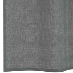 Berkfield Home Voile Curtains with Loops 2 pcs Dark Grey 140x260 cm - thumbnail 6