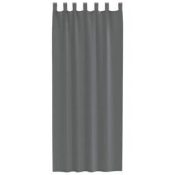 Berkfield Home Voile Curtains with Loops 2 pcs Dark Grey 140x260 cm - thumbnail 4