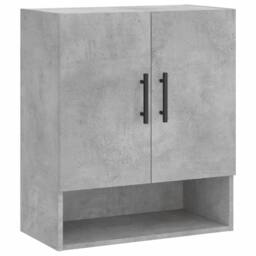 Berkfield Home Wall Cabinet Concrete Grey 60x31x70 cm Engineered Wood - Size: 60 x 31 x 70 cm - thumbnail 1