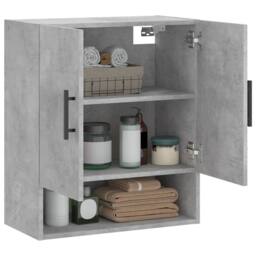 Berkfield Home Wall Cabinet Concrete Grey 60x31x70 cm Engineered Wood - Size: 60 x 31 x 70 cm - thumbnail 4
