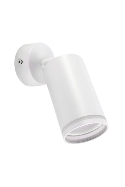 CGC Lighting 'Oli' White GU10 Ceiling Wall Spot Light Halo Ring With Adjustable Head - image 1