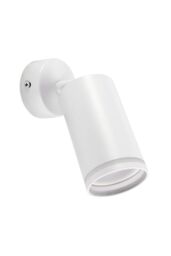 CGC Lighting 'Oli' White GU10 Ceiling Wall Spot Light Halo Ring With Adjustable Head - thumbnail 1