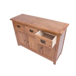 Cabinet Bits Padua Lacquered 3 Drawer 3 Door Sideboard Brass Drop Handle in Brown - thumbnail 6