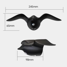 Obasyhig Rechargeable Motion Sensor Creative Wall Spotlight in White - thumbnail 2