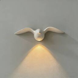 Obasyhig Rechargeable Motion Sensor Creative Wall Spotlight in White
