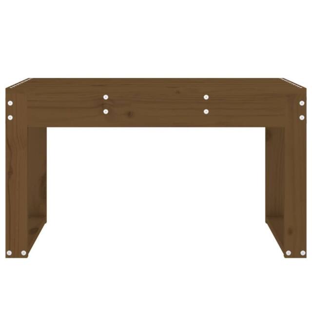 Berkfield Home Beautiful Garden Bench Honey Brown 80x38x45 cm Solid Wood Pine - Size: 80 x 38 x 45 cm - image 1