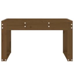 Berkfield Home Beautiful Garden Bench Honey Brown 80x38x45 cm Solid Wood Pine - Size: 80 x 38 x 45 cm - thumbnail 1