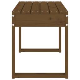 Berkfield Home Beautiful Garden Bench Honey Brown 80x38x45 cm Solid Wood Pine - Size: 80 x 38 x 45 cm - thumbnail 4