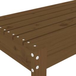 Berkfield Home Beautiful Garden Bench Honey Brown 80x38x45 cm Solid Wood Pine - Size: 80 x 38 x 45 cm - thumbnail 6