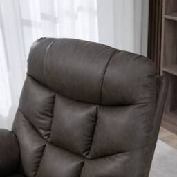FORGEVIO Manual Recliner Chair with Footrest in Brown - Size: 0.6m2 - thumbnail 5