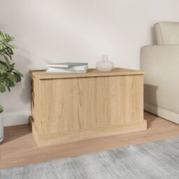Berkfield Home Storage Box Sonoma Oak 70x40x38 cm Engineered Wood in Brown - Size: 70 x 40 x 38 cm - thumbnail 3