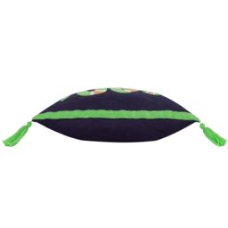 Furn Coral Snake 100% Cotton Embroidered Cushion in Lime - Size: 30 cm x 50 cm - thumbnail 3