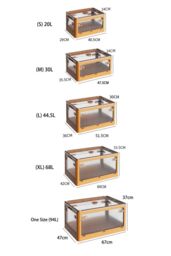 H&O Direct Folding Plastic Storage Bins Collapsible Organizers Box with Wheels in Yellow - Size: XL - thumbnail 6