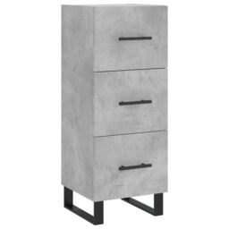 Berkfield Home Sideboard Concrete Grey 34.5x34x90 cm Engineered Wood - thumbnail 2