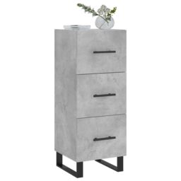 Berkfield Home Sideboard Concrete Grey 34.5x34x90 cm Engineered Wood - thumbnail 3
