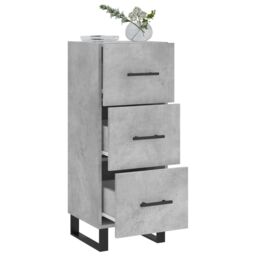 Berkfield Home Sideboard Concrete Grey 34.5x34x90 cm Engineered Wood - thumbnail 4