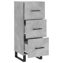 Berkfield Home Sideboard Concrete Grey 34.5x34x90 cm Engineered Wood - thumbnail 5