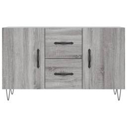 Berkfield Home Sideboard Grey Sonoma 100x36x60 cm Engineered Wood - Size: 100 x 36 x 60 cm - thumbnail 6