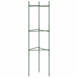 Berkfield Home Tomato Cages 8 pcs 116 cm Steel & PP in Green - thumbnail 5