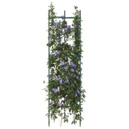 Berkfield Home Tomato Cages 8 pcs 116 cm Steel & PP in Green