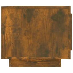 Berkfield Home Decorative Coffee Table Smoked Oak 102x50x45 cm Engineered Wood in Brown - Size: 102 x 50 x 45 cm - thumbnail 7