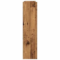 Berkfield Home Shoe Rack Old Wood 80x25x100 cm Engineered Wood in Brown - Size: 80 x 25 x 100 cm - thumbnail 5
