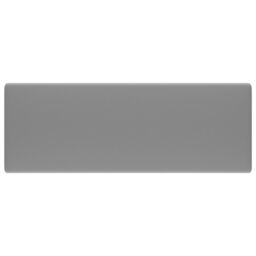 Berkfield Home Luxury Basin Overflow Square Matt Light Grey 41x41 cm Ceramic - thumbnail 2