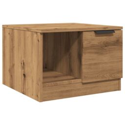 Berkfield Home Coffee Table Artisan Oak 50x50x36 cm Engineered Wood in Brown - Size: 50 x 50 x 36 cm - thumbnail 2