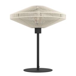Eglo Midsumer Timeless Fabric & Steel Table Lamp in Black - thumbnail 3