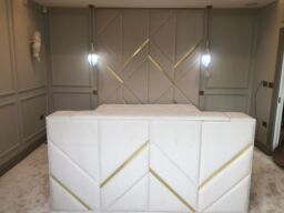 HOB Furniture Chester Tv Bed, Luxury French Velvet, Bright White - Size: Double - thumbnail 2
