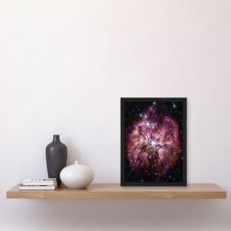 Artery8 Wall Art Print NASA James Webb Space Telescope Rarely Seen Prelude to Supernova Wolf-Rayet Star Bedroom Decor Art Framed in Black - Size: A4 - thumbnail 4