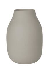 Blomus Colora Ceramic Vase L - Mourning Dove in Taupe