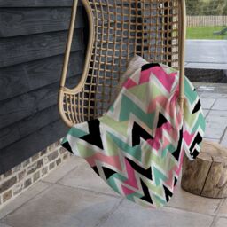 Benjamin Tate Design Summer Hipster Boho Chic Blanket in Natural - Size: 120 cm x 150 cm - thumbnail 4