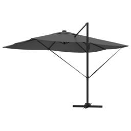 Berkfield Home Versatile Cantilever Roma Parasol with LEDs Anthracite 352x251x26 in Charcoal - thumbnail 8