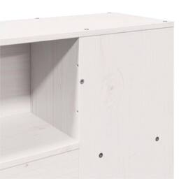 Berkfield Home Bookcase Bed without Mattress White 140x190cm Solid Wood Pine - Size: 140x190 cm - thumbnail 9