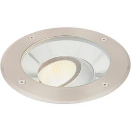 Loops 4 PACK Stainless Steel IP67 Ground Light - 16.5W Warm White Tilting Head LED in Metallics - thumbnail 5