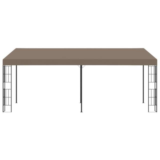 Berkfield Home Wall-mounted Gazebo 6x3 m Taupe Fabric - image 1