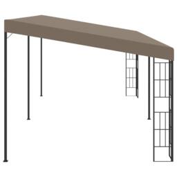 Berkfield Home Wall-mounted Gazebo 6x3 m Taupe Fabric - thumbnail 3