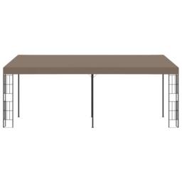 Berkfield Home Wall-mounted Gazebo 6x3 m Taupe Fabric