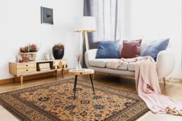 RugsX Wool Keshan Rug in Beige - Size: 80 cm x 145 cm - thumbnail 4